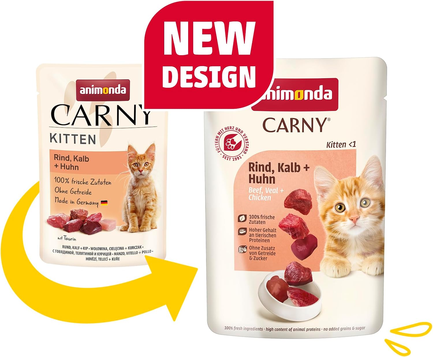 Animonda Carny Gefluegel Mix Katzenfutter nass getreidefrei