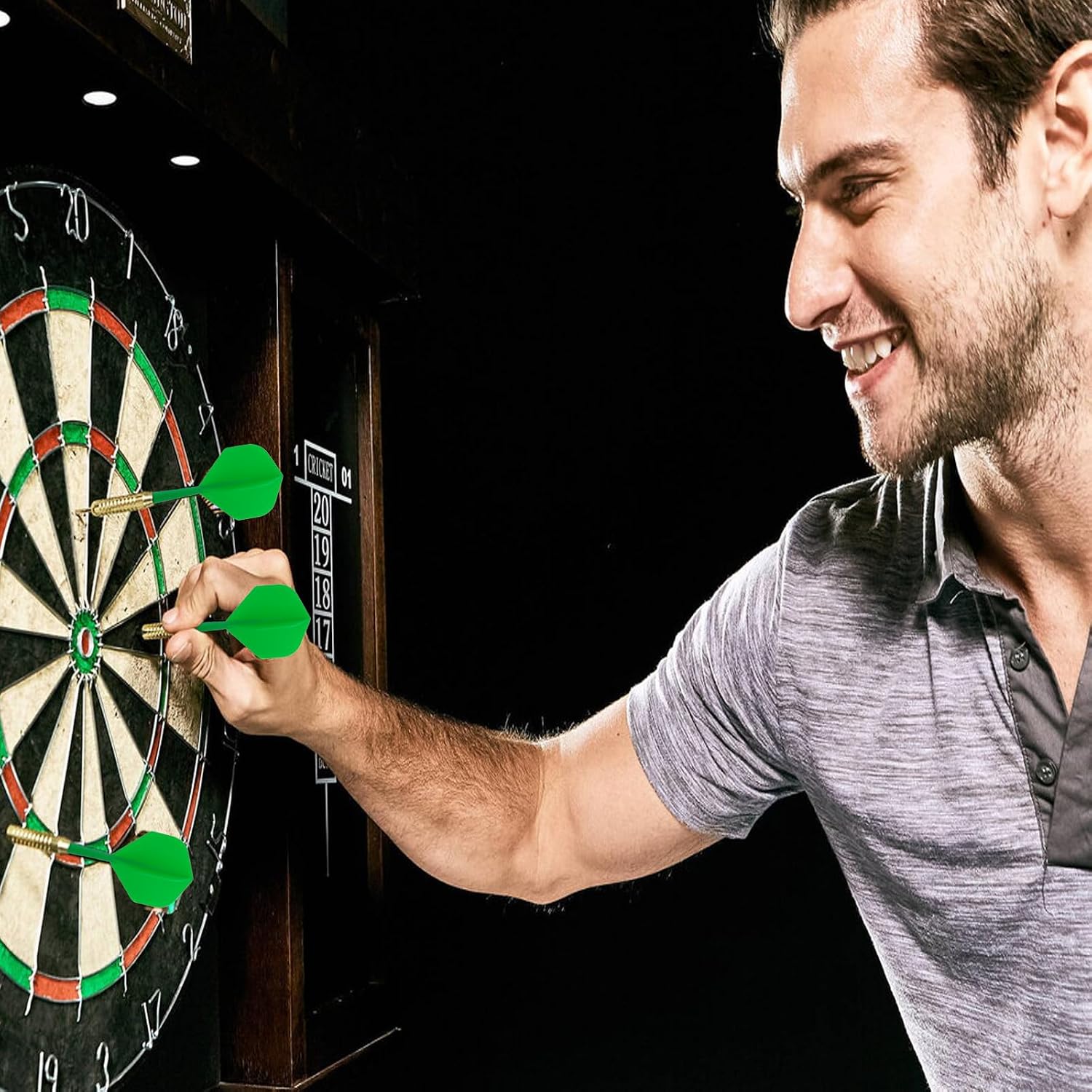 Fusion Darts Flights mit Schaft 12 Stueck 2BA Kunststoff