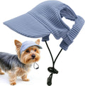 Hundesonnenhut mit Ohrloechern - Baseballmuetze fuer Welpen und Hunde