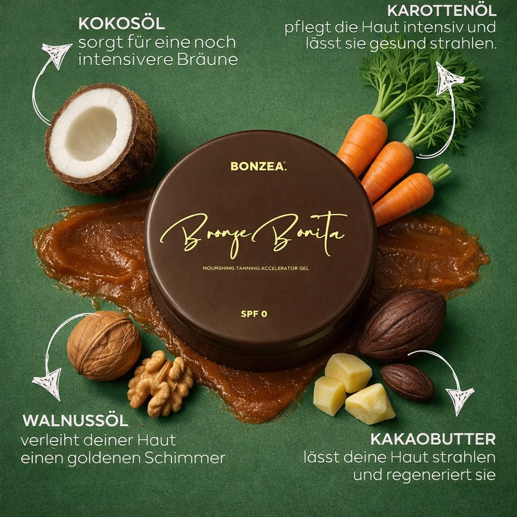 Bronze Bonita Braeunungsbeschleuniger Gel 200ml wasserfest vegan fuer Sonne