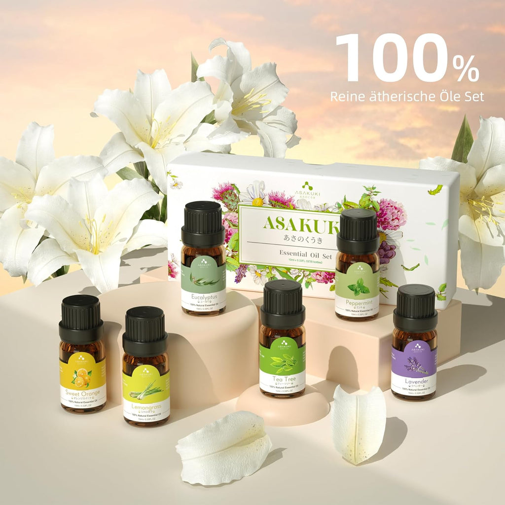 ASAKUKI 5in1 Aroma Diffuser Ultraschall Duftdiffusor Luftbefeuchter Timer