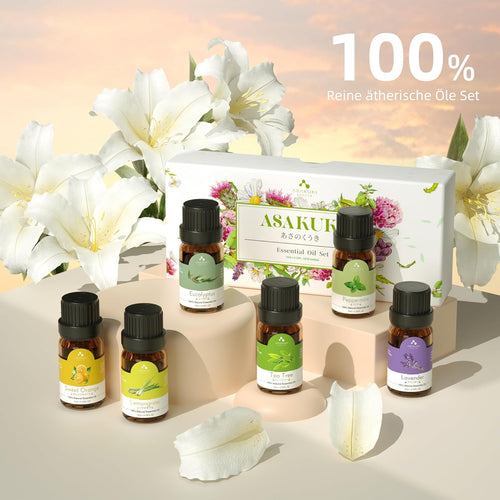 ASAKUKI 5in1 Aroma Diffuser Ultraschall Duftdiffusor Luftbefeuchter Timer