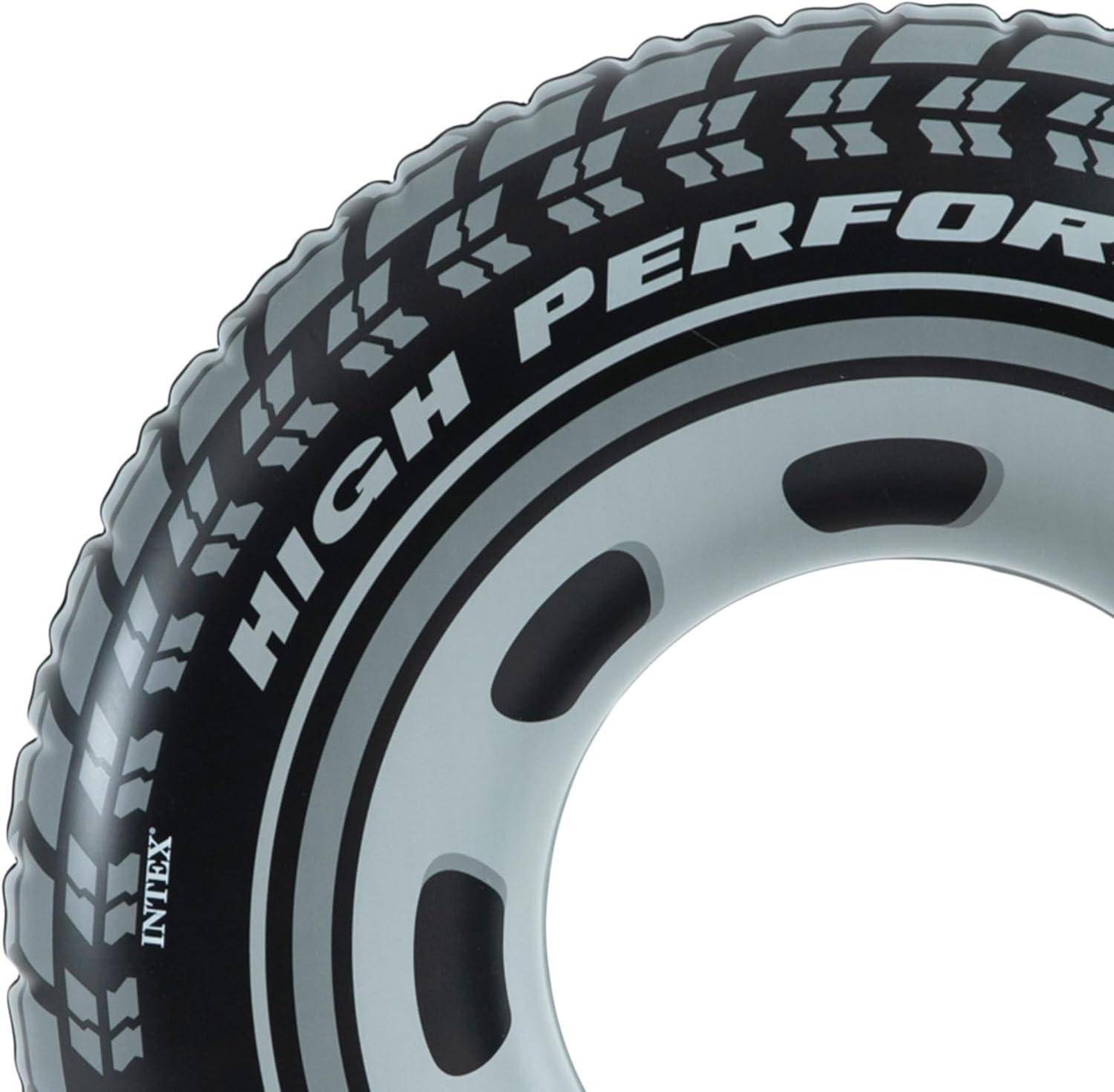 Intex Schwimmring Reifen 91 cm Vinyl schwarz Aufblasbar