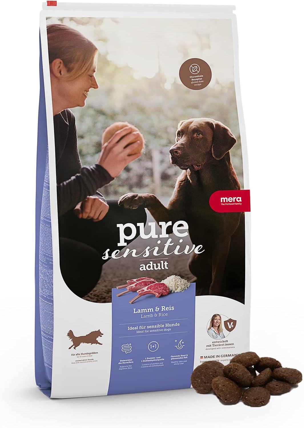 MERA Pure Sensitive Hundefutter Lamm und Reis verschiedene Sorten