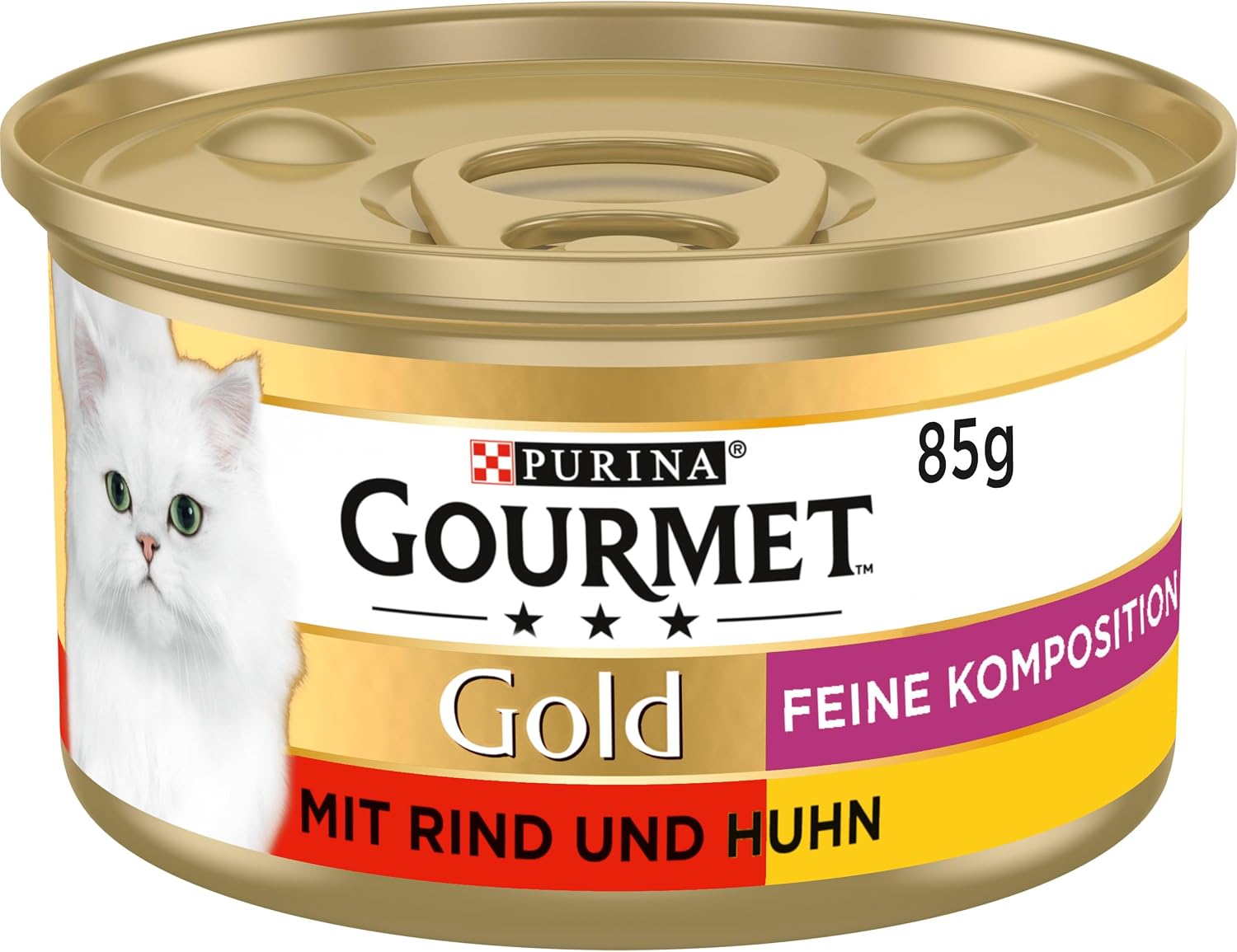 Gourmet Gold Katzennassfutter Rind & Huhn 12 x Feine Komposition