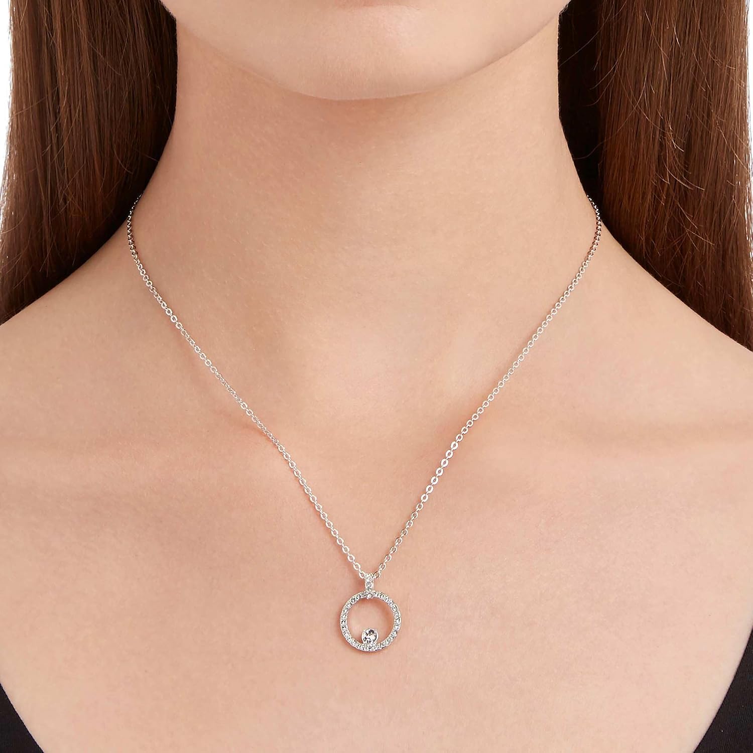 Swarovski Constella Anhaenger mit Kette Damen Schmuck 925er Silber
