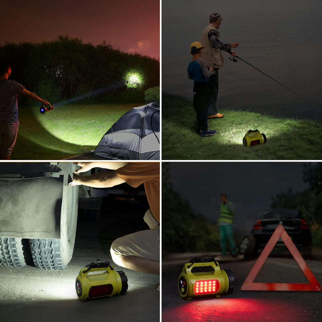 LE LED Handscheinwerfer 1000 Lumen, wiederaufladbar 3600mAh Powerbank, dimmbar