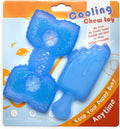 Kauspielzeug Welpe gefrierbar 2er Set blau Eiscreme Zahnungshilfe