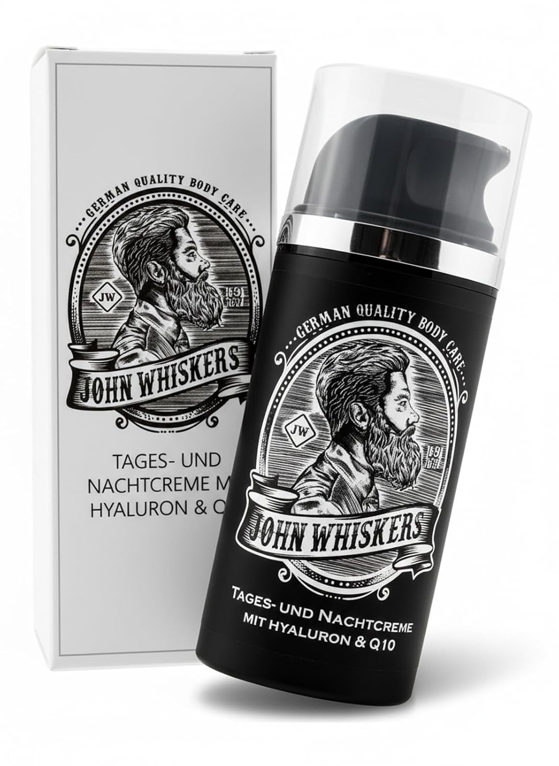 John Whiskers Tages- und Nachtcreme Hyaluron Q10 Made in Germany