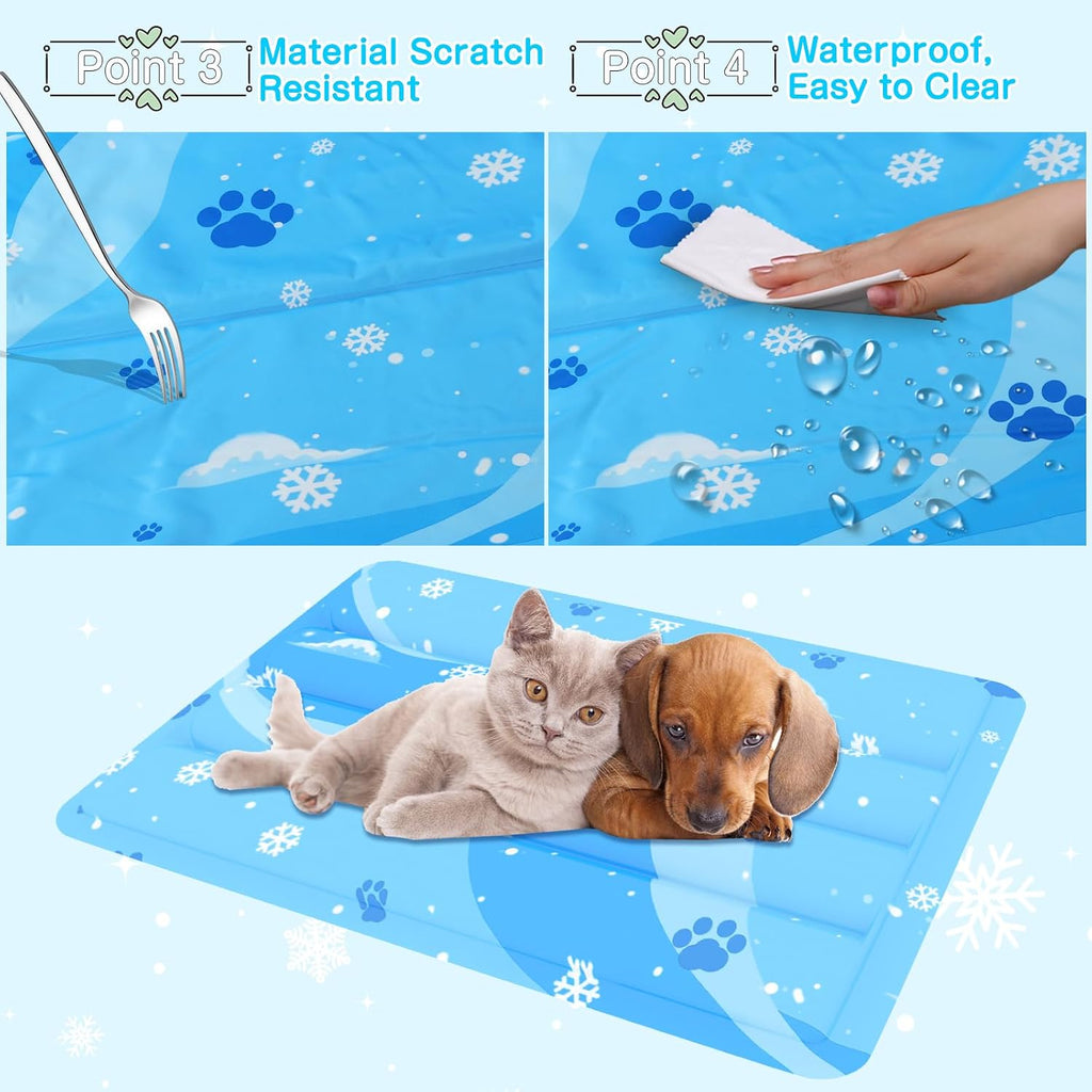Kuehlmatte fuer Hunde Katze selbstkuehlend kratzfest mit ungiftigem Gel 3cm-15cm