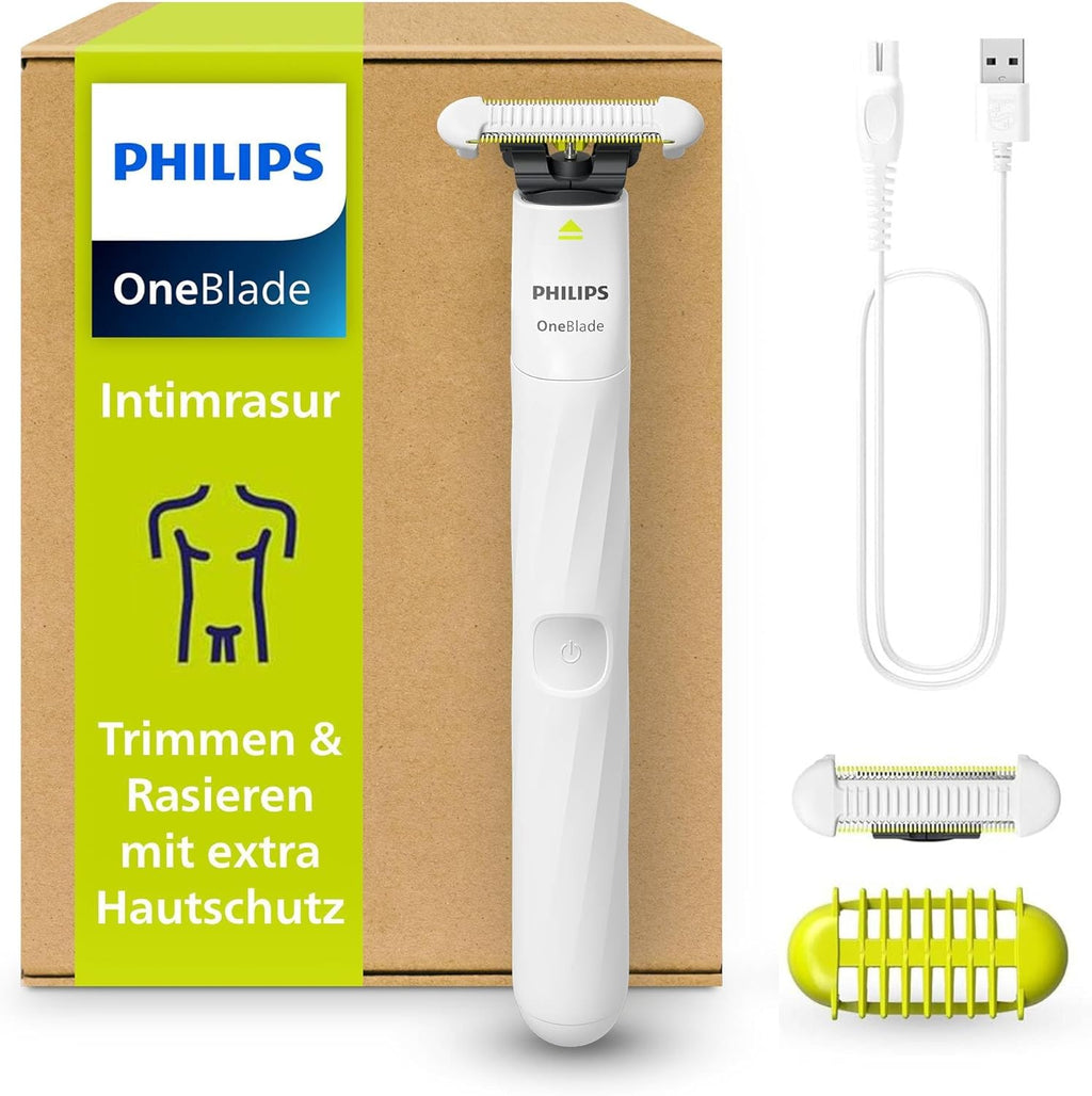 Philips OneBlade Intimate QP1924 Intimrasierer Trimmer mit Hautschutz