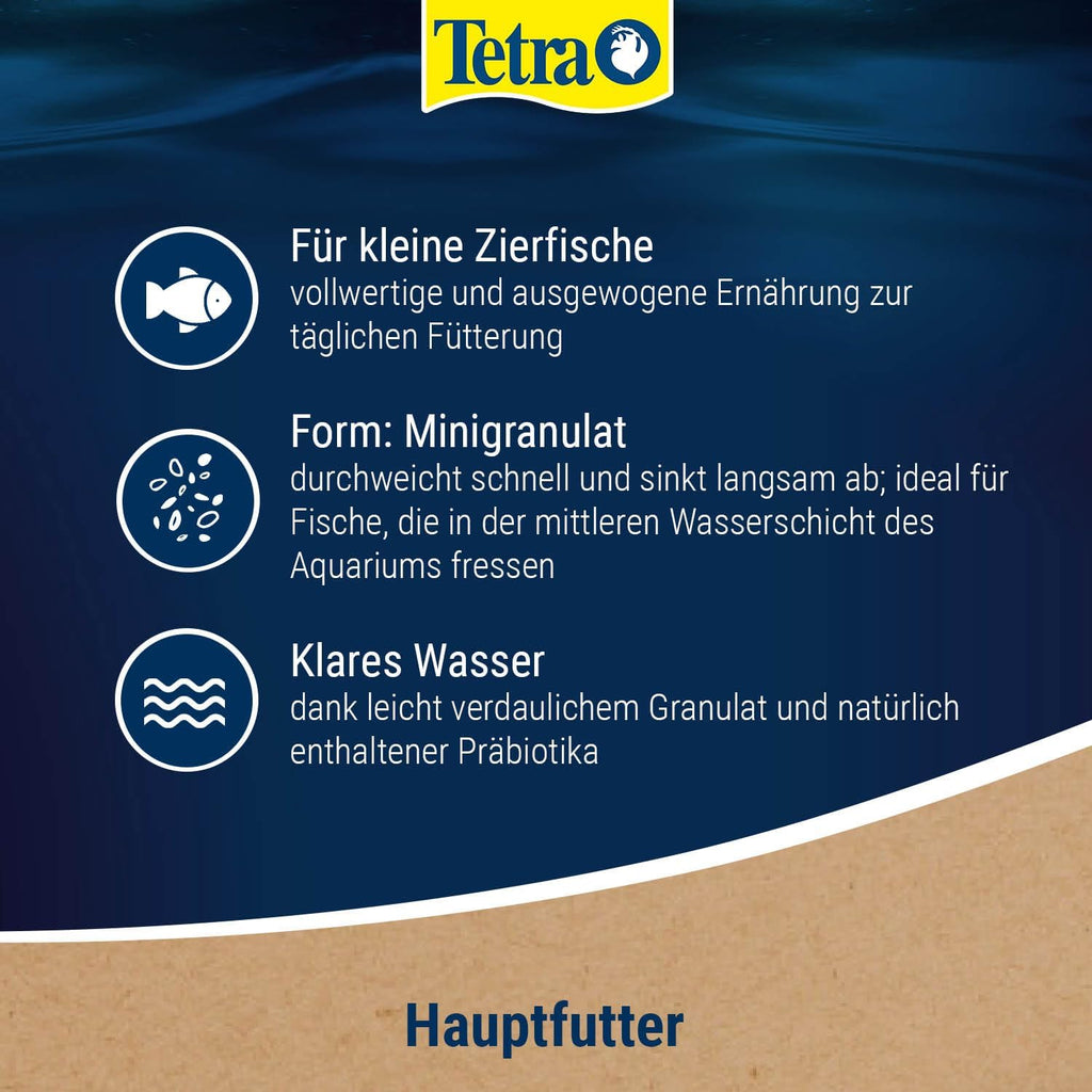 TetraMin Mini Granules langsam sinkend Fischfutter Dose