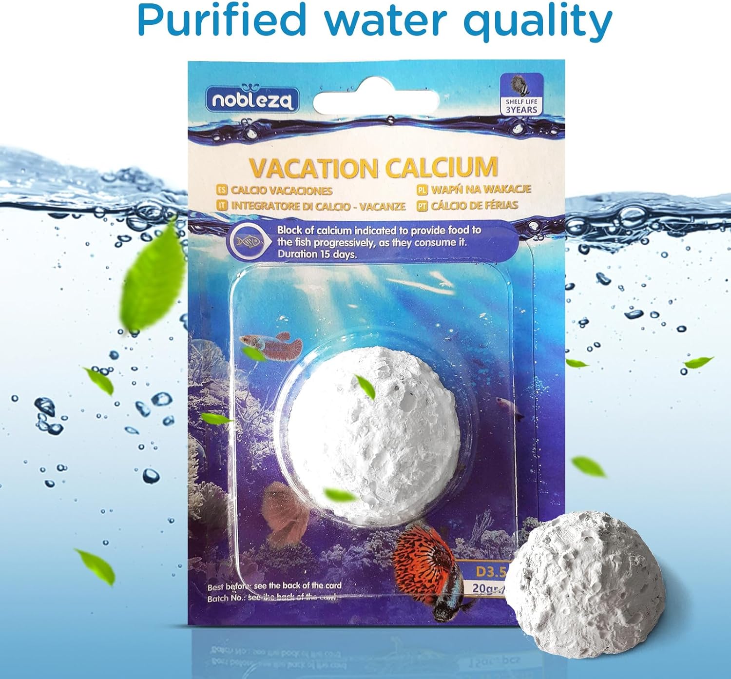 Nobleza Ferienfutter Tabletten 15 Tage fuer Aquarienfische 4er Pack