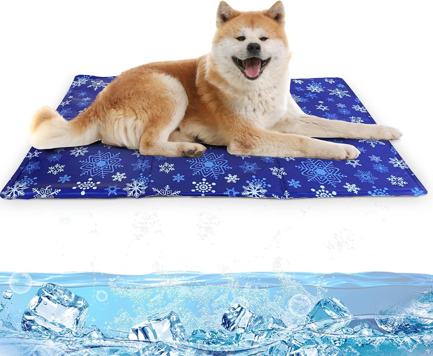 NAMOTEK Kuehlmatte Hund Katze 50cm-80cm selbstkuehlend wasserdicht ungiftig