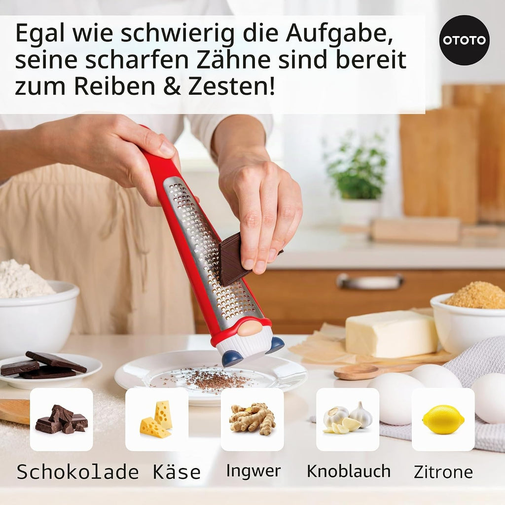OTOTO Barry The Box Kaesereibe Edelstahl kompakt Kuechenreibe
