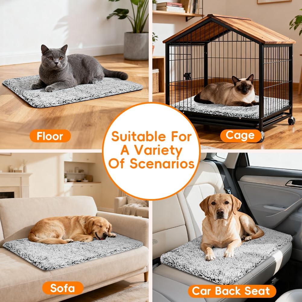 Selbstheizende Hundekatze Decke 60x45 cm, waschbar, thermische Waermematte, Stein