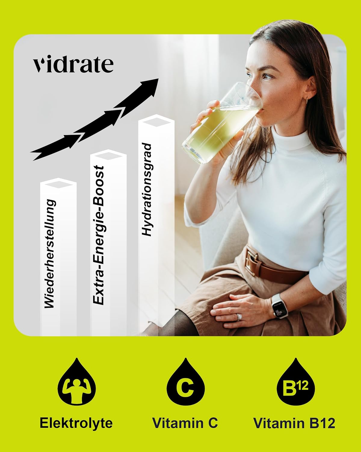 Elektrolyte isotonisches Getraenkepulver ohne Zucker Sport Hydration Vitamine ver