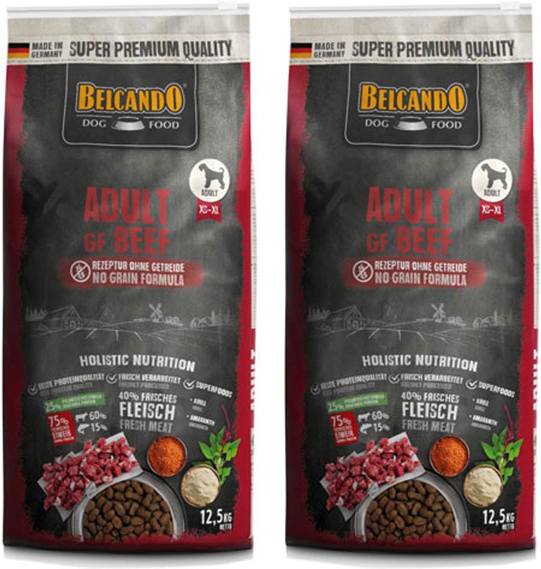 Belcando Adult GF Beef Hundefutter Sparpaket 2er Pack getreidefrei