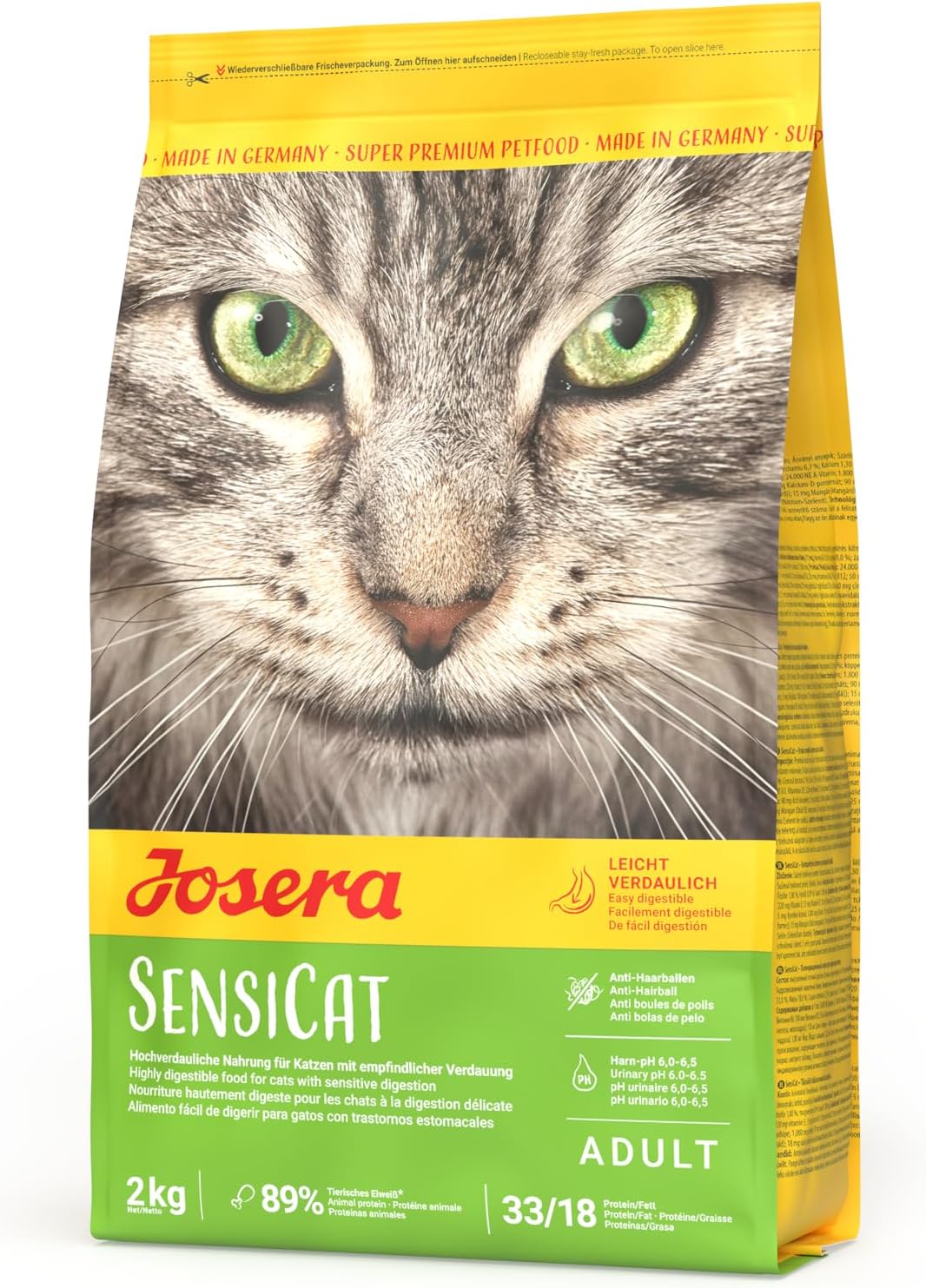 Katzenfutter SensiCat verschiedene Sorten Gefluegel Geschmacklos weizen