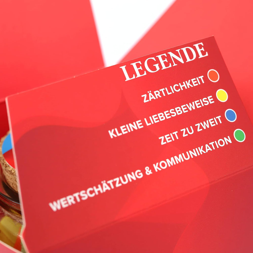 Liebesglueck Paerchen Challenge 52 Karten Geschenk fuer Paare Valentinstag