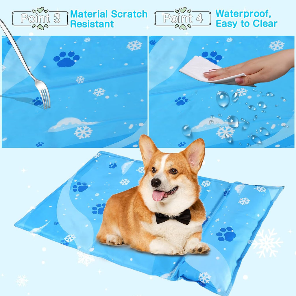 Kuehlmatte fuer Hunde Katze selbstkuehlend kratzfest mit ungiftigem Gel 3cm-15cm