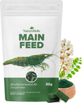 NatureHolic Garnelenfutter Mainfeed 30g - Fischmehlfrei, Panzeraufbau