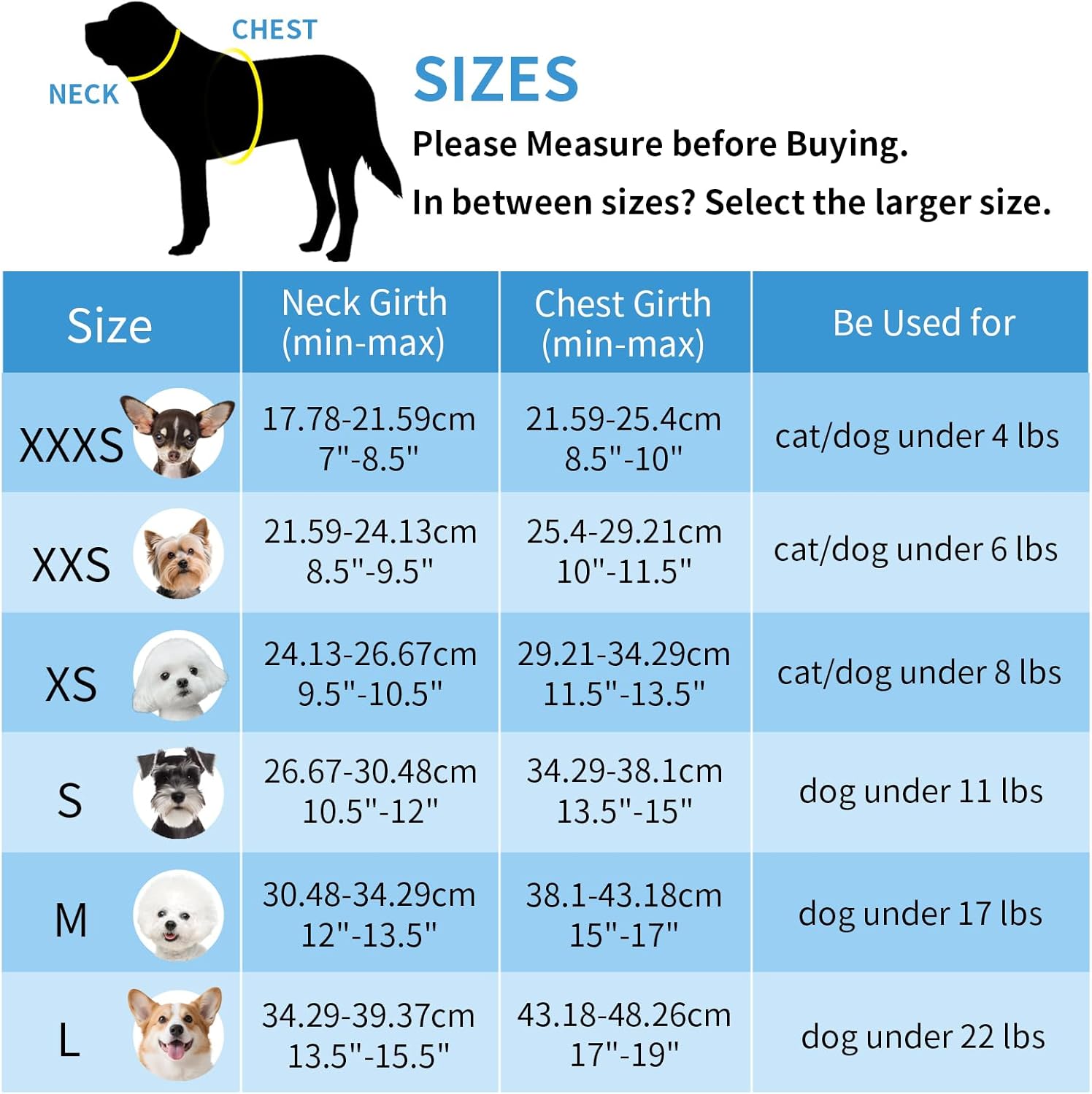 AIITLE Hundegeschirr reflektierend fuer kleine Hunde und Katzen in verschiedenen Groessen