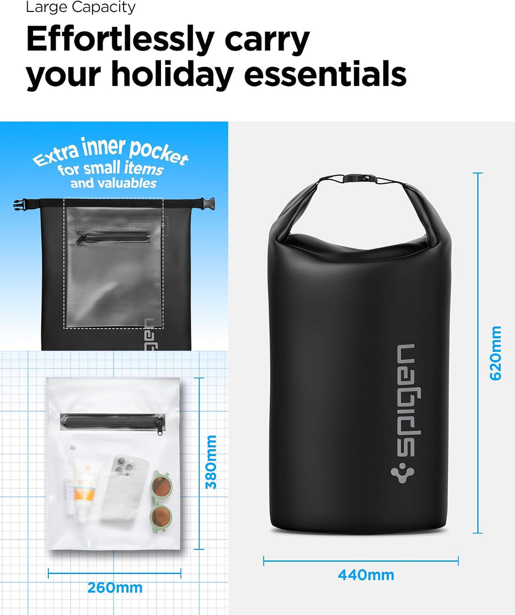 Spigen Dry Bag Aqua Shield wasserdichte Tasche Rucksack Snow White