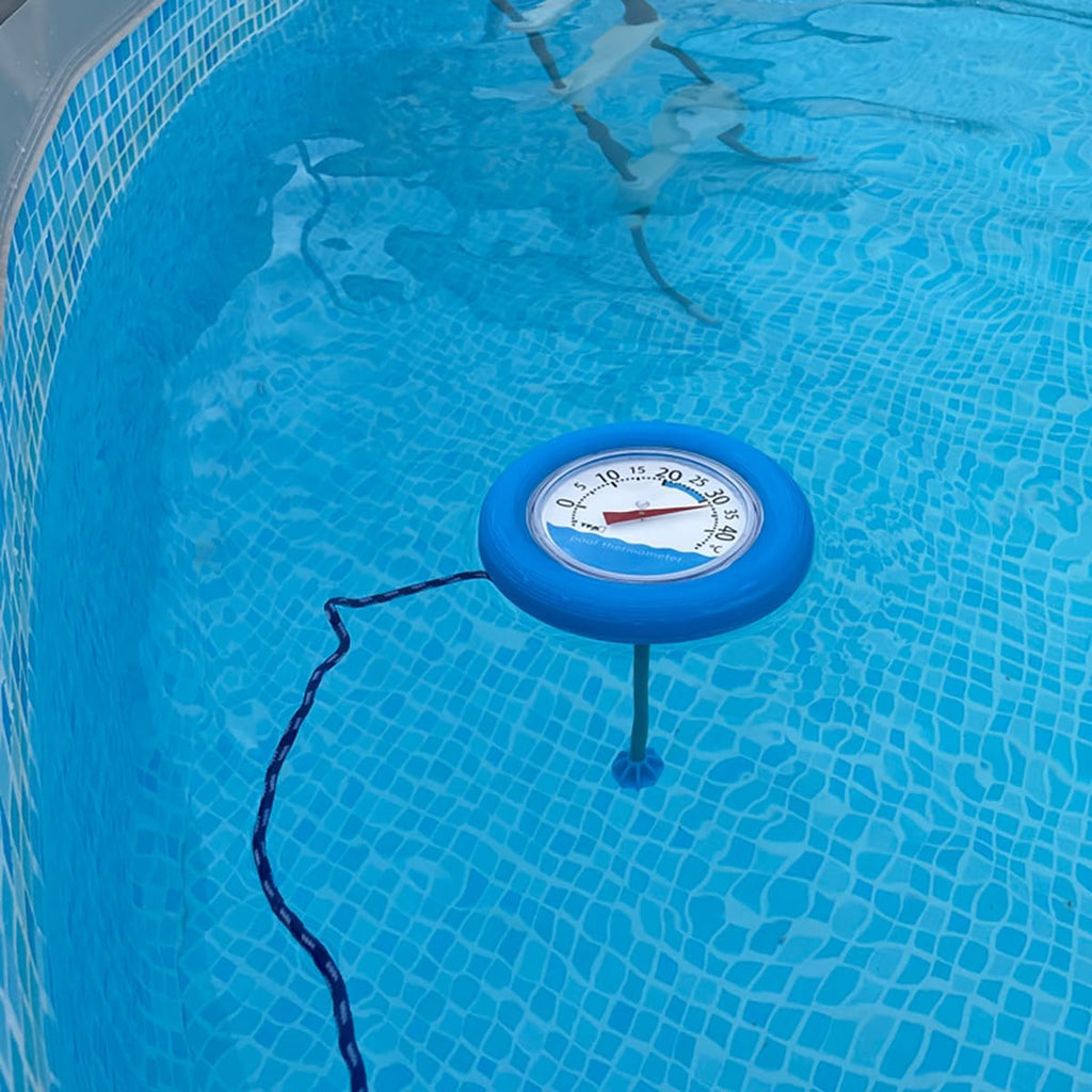 TFA Dostmann Poolwatch Schwimmbadthermometer analog gross blau 40.2007