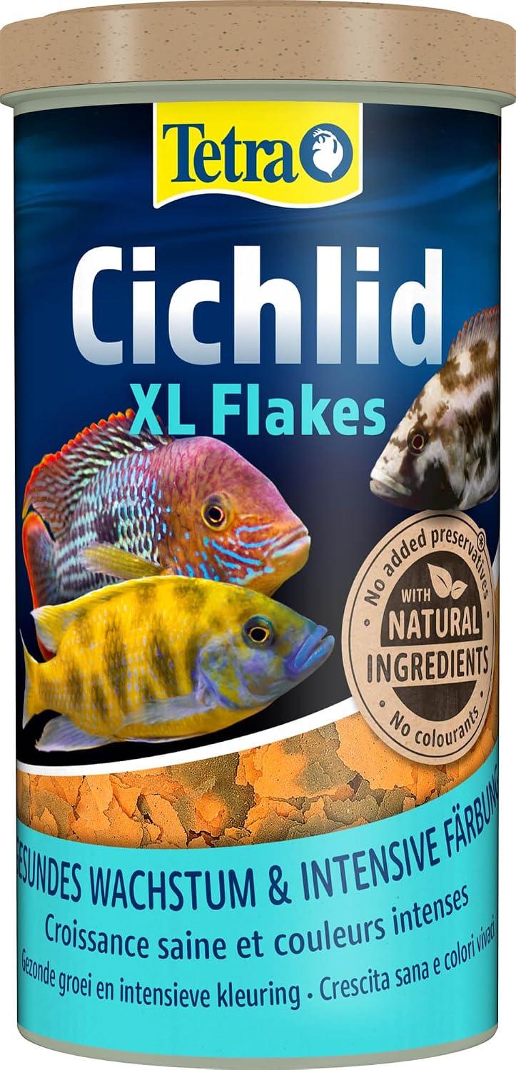 Tetra Cichlid XL Flakes Fischfutter grosse Flocken fuer Cichliden