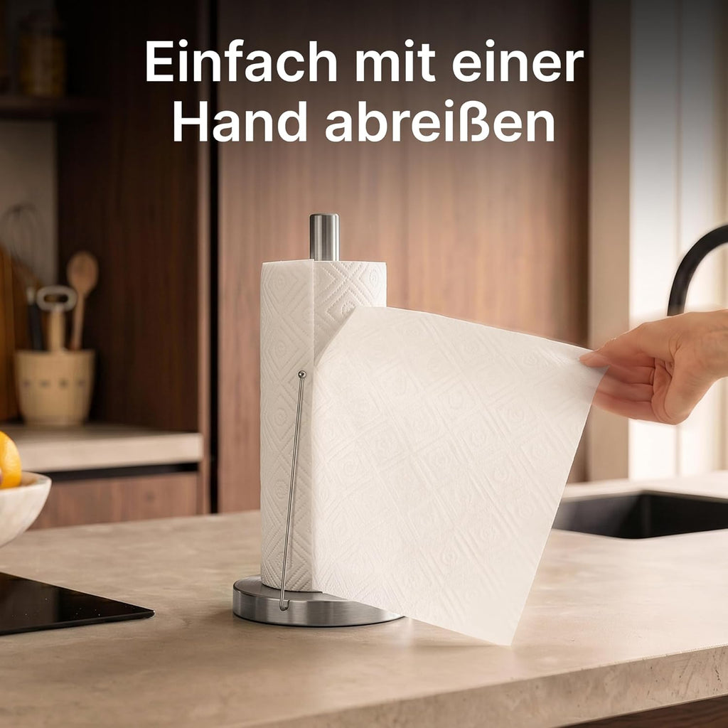 Minismus Kuechenrollenhalter stehend mit Anti-Roll Arm Papierrollenhalter