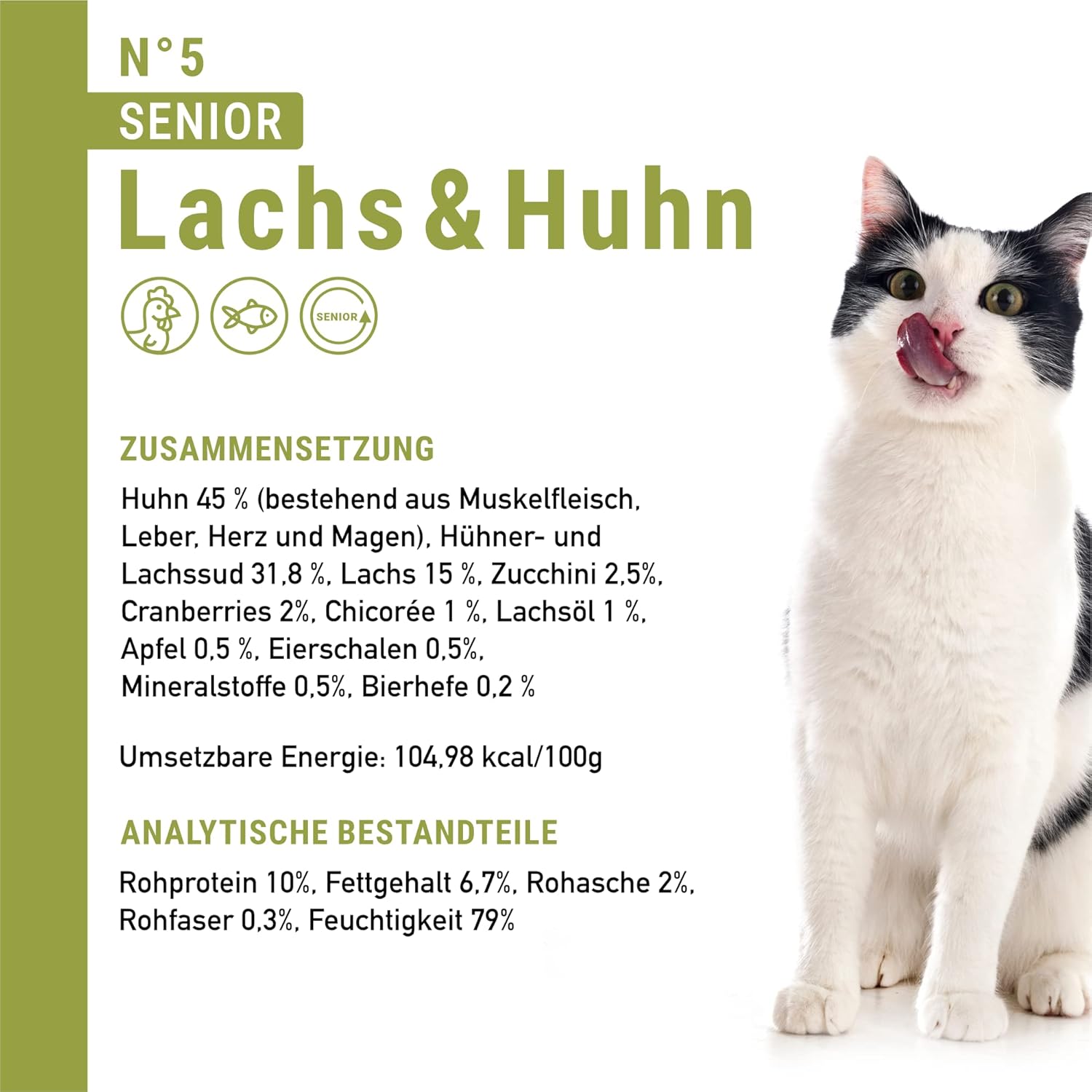 catz finefood Senior Collection Katzenfutter nass 6x200g getreidefrei