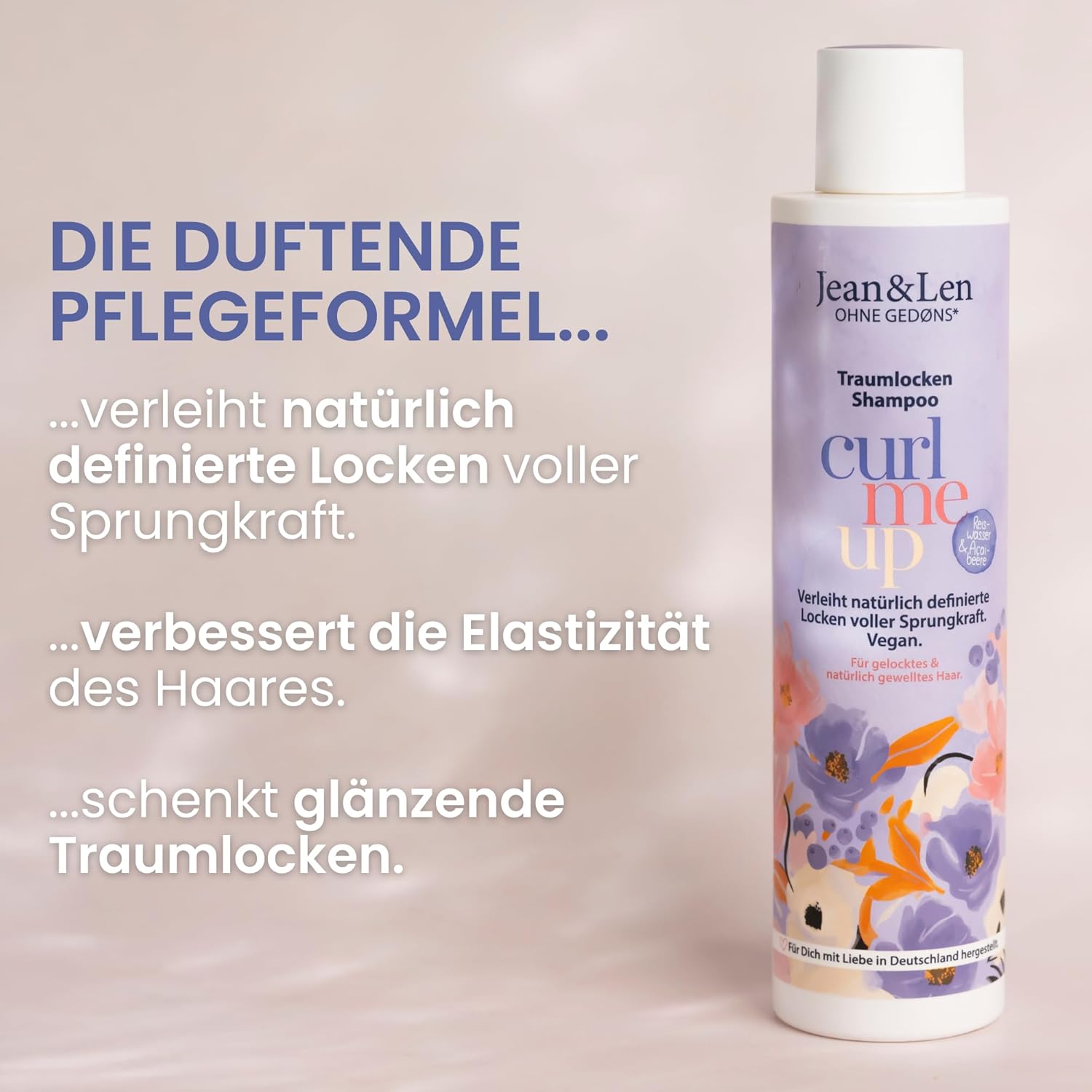Jean & Len Traumlocken Shampoo Reiswasser Açaibeere Vegan Ohne Silikone