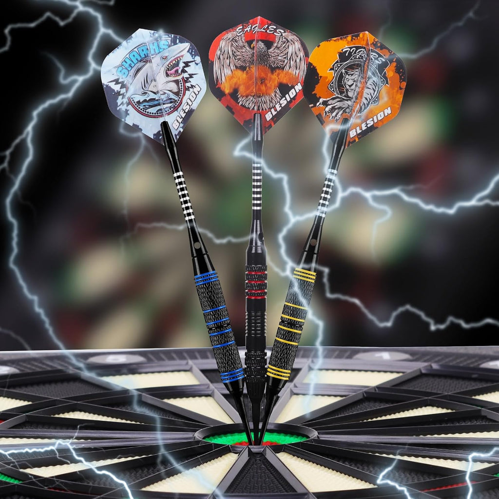Dartpfeile Set 12 Stueck fuer elektronische Dartscheibe Zubehoer