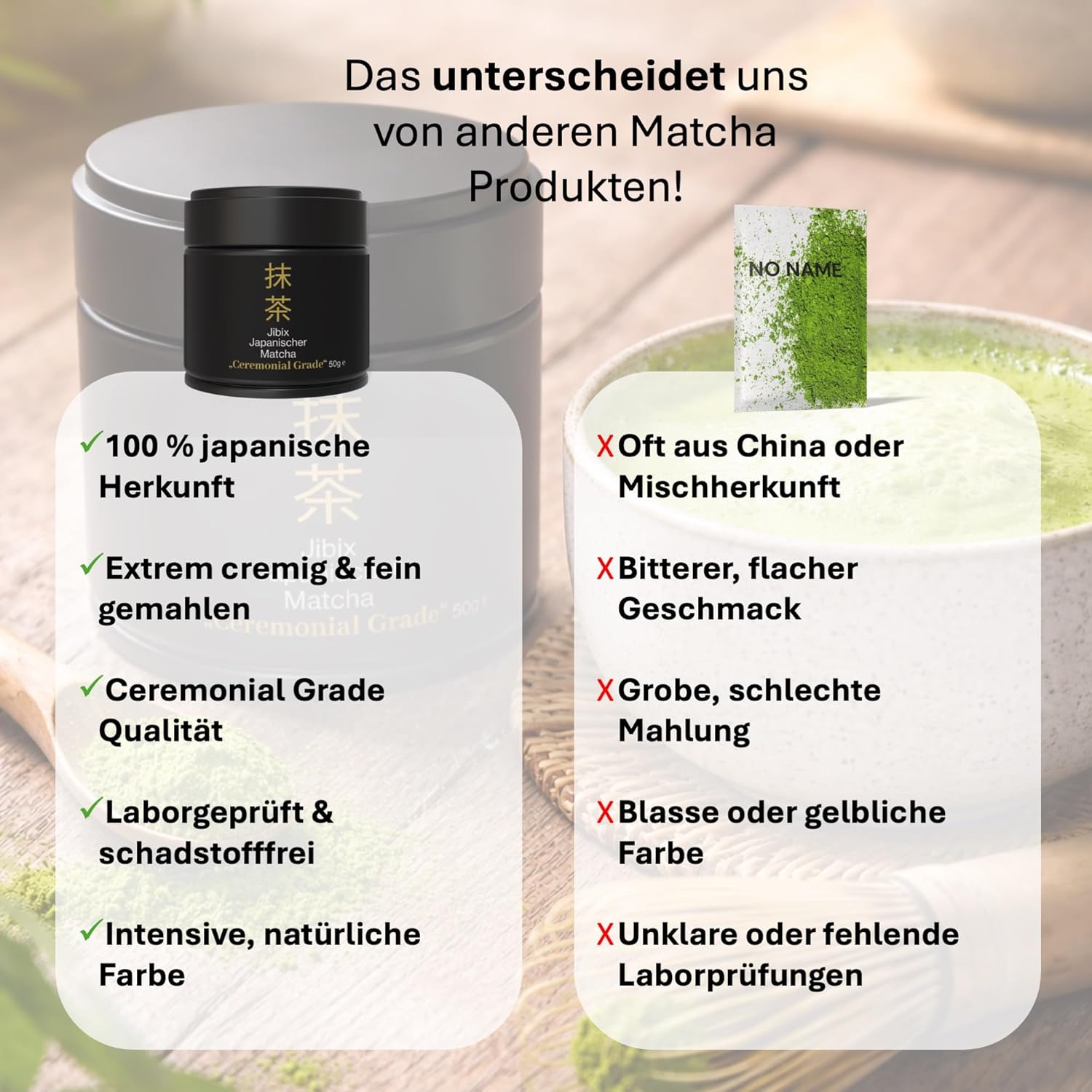 Jibix Ceremonial Matcha Gruentee Pulver 50 g
