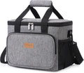 Lifewit Kuehltasche faltbar Isolierte Thermotasche Umhaengetasche Grau