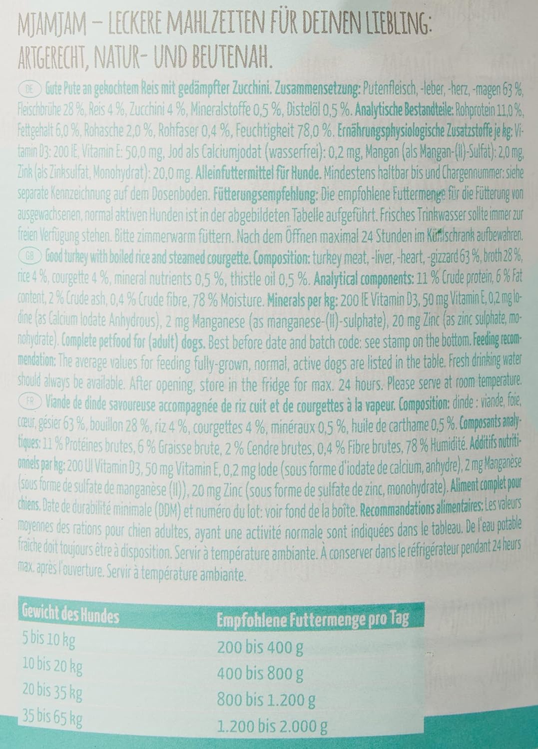 Hunde Nassfutter Mixpaket 400g verschiedene Geschmacksrichtungen