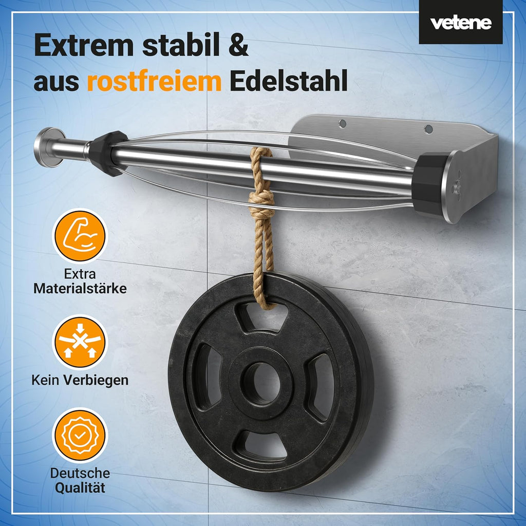 Zewa Kuechenrollenhalter Edelstahl Schwarz ohne Bohren mit Abrollstopp