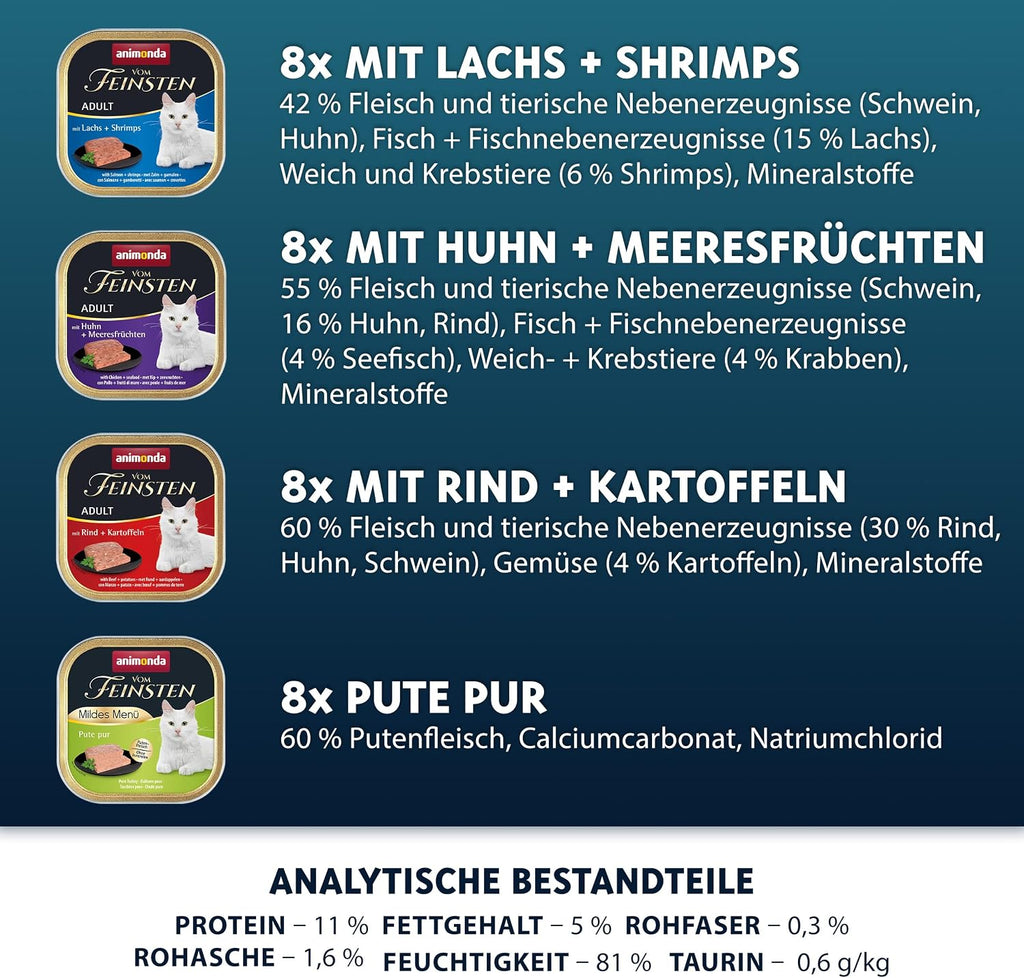 Katzen-Nassfutter animonda Vom Feinsten verschiedene Geschmacksrichtungen