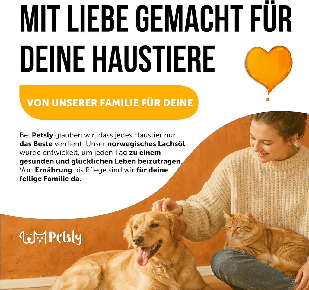 Lachsoel 1 L Norwegen fuer Hund und Katze Omega 3 6 9 Vitamin E Pumpe