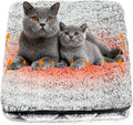 Selbstheizende Hundekatze Decke 60x45 cm, waschbar, thermische Waermematte, Stein