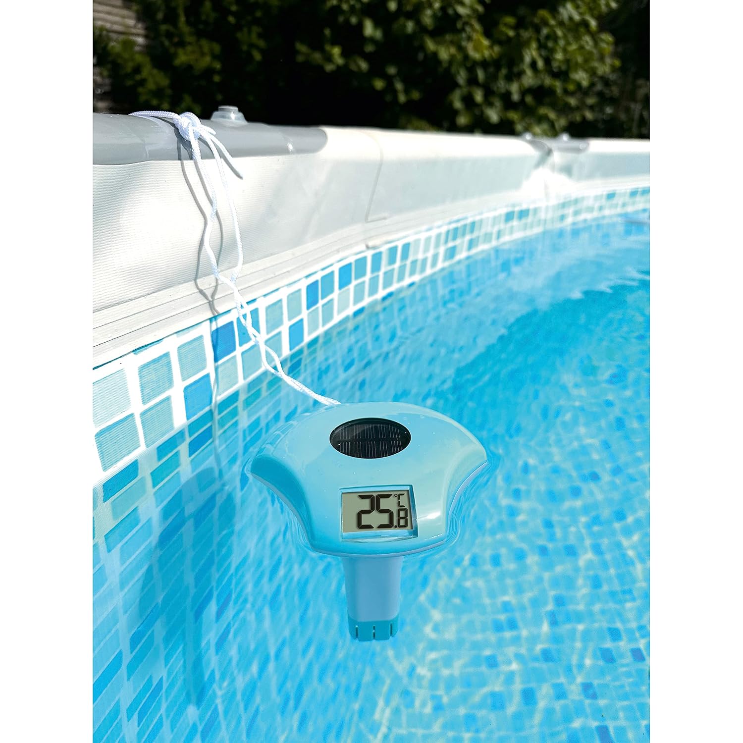 TFA Dostmann Solar Poolthermometer wasserdicht IPX8 1 m Leine -20 bis +50 °C