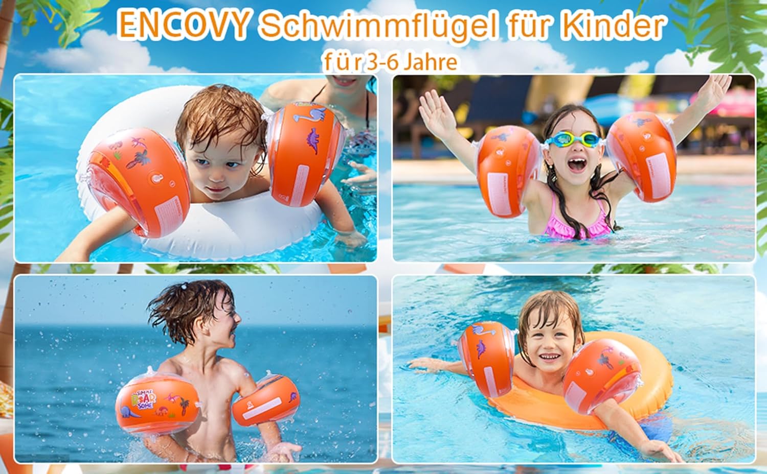 Schwimmhilfen Kinder Schwimmaermel Armbaender Schwimmlernhilfe Baby Floaties