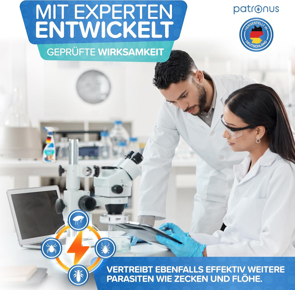 Milbenspray für Hunde & Katzen 500ml mit ätherischen Ölen dezenter Duft