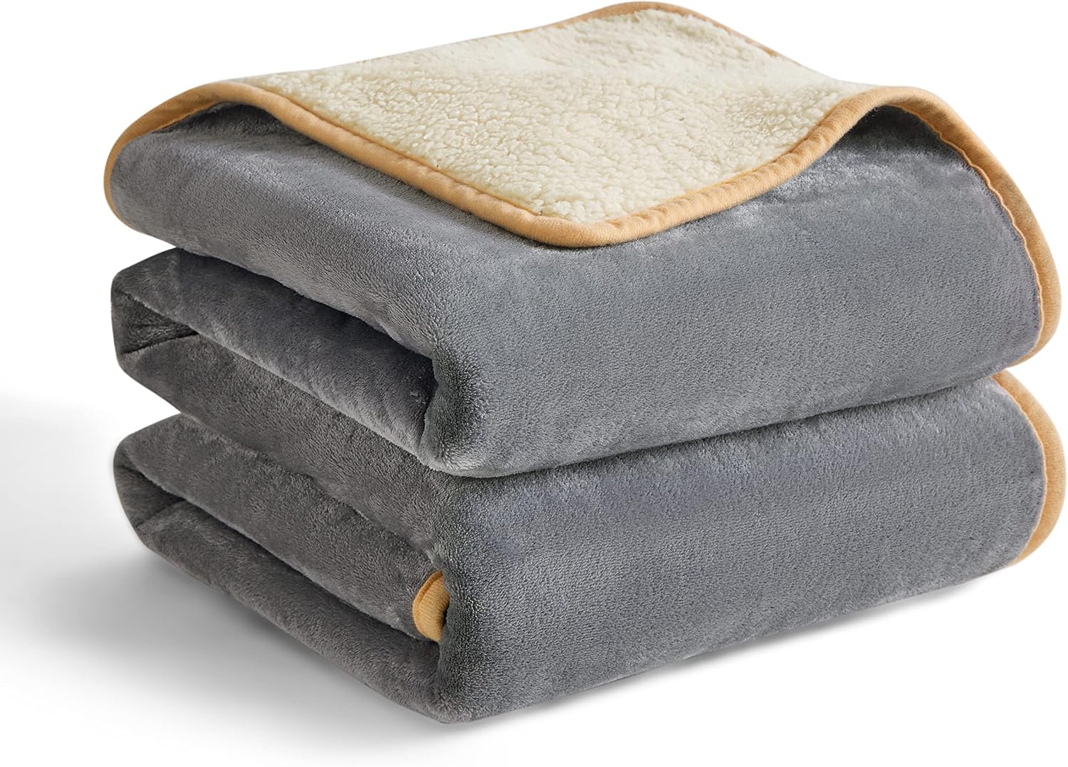 LE SURE Hundedecke 100x80 cm wasserdicht Sherpa Fleece Grau
