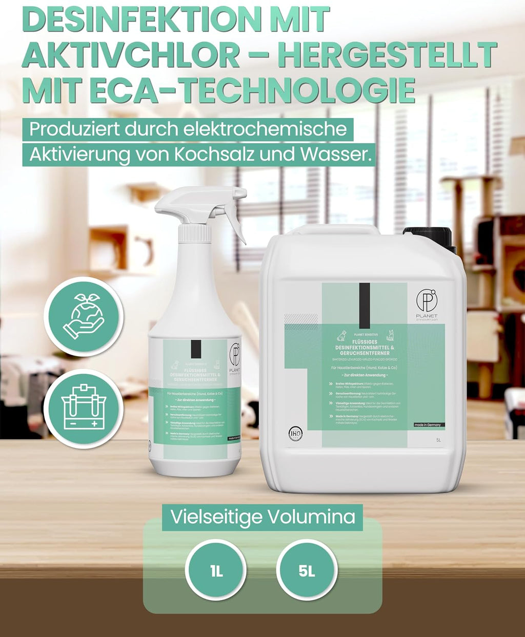 Planet Sensitive Hygiene Spray fuer Hunde und Katzen - Geruchsentferner