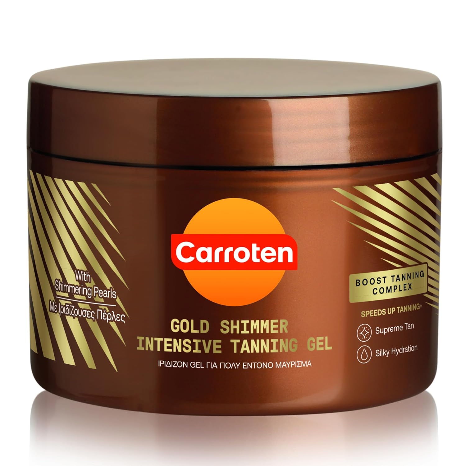Carroten Gold Braeunungsgel 150 ml mit schimmernden Perlen Braeunungsbeschleuniger