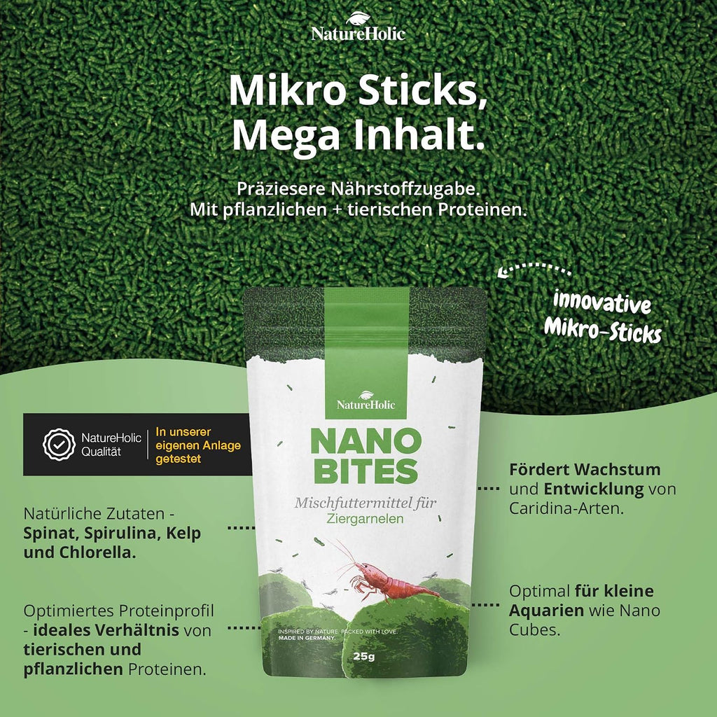 Nano Futterset Shrimp Bites und Mineralcube Pure Mineral 2in1 für Kleintiere