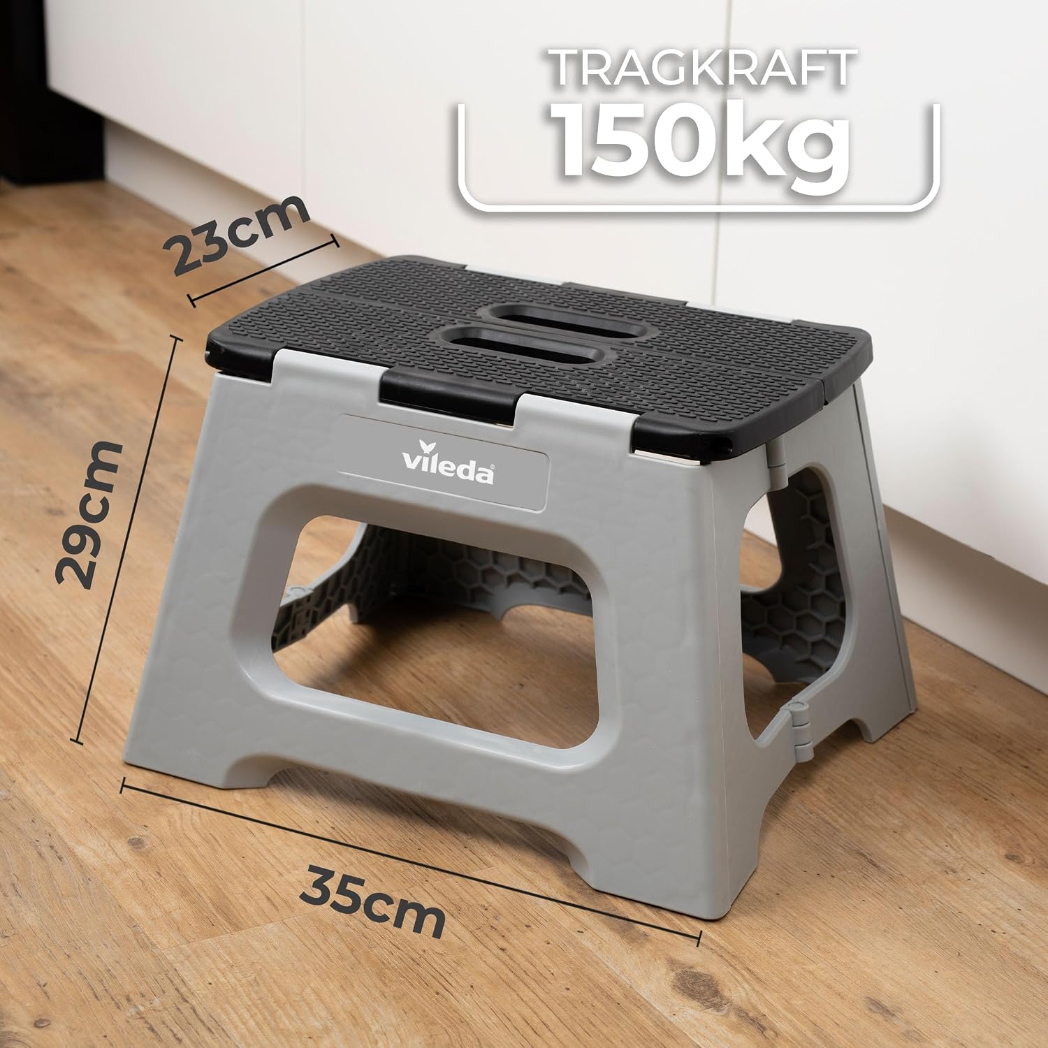 Vileda Tritthocker klappbar 23 cm Haushaltshocker rutschfest