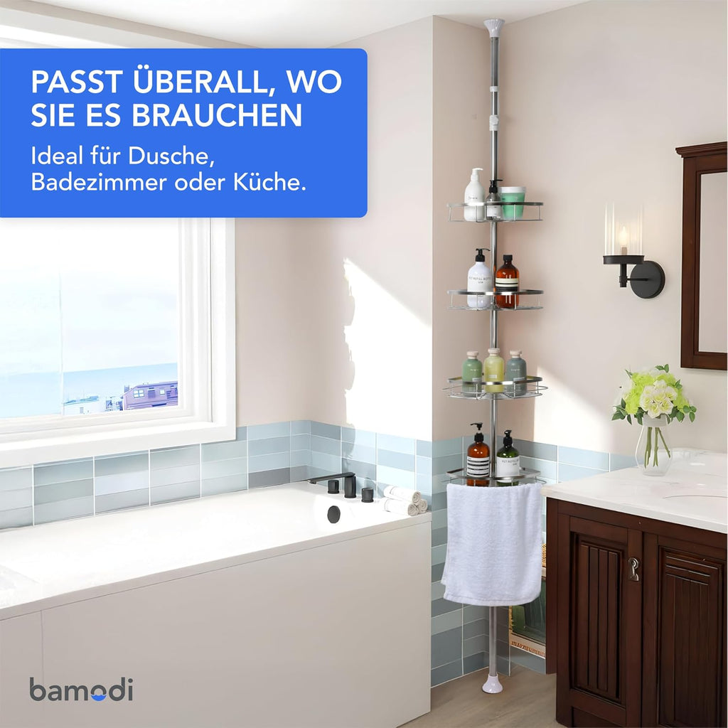 Bamodi Duschregal 2-stufig Haengend Ohne Bohren Schwarz